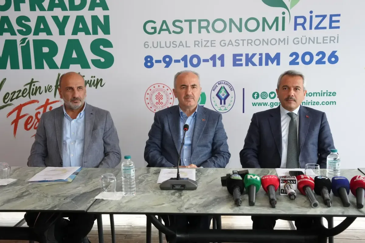 "Gastronomi Rize" günleri 8-11 Ekim tarihleri arasında Rize’de başlıyor…