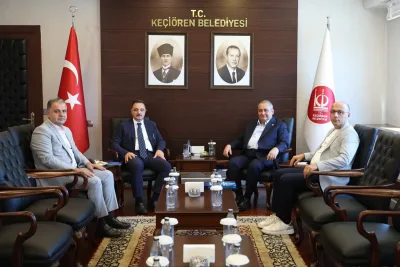 TİMBİR heyetinden Keçiören Belediye Başkanı Mesut Özarslan’a ziyaret